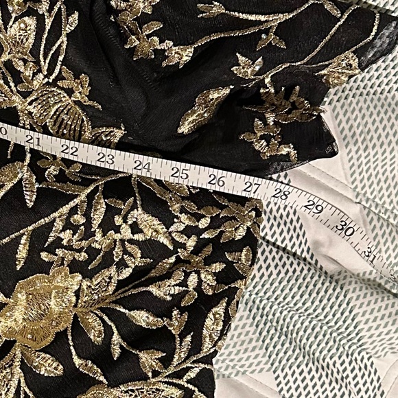 Betsy & Adam Black and Gold Floral Dress/gown
Full length - Picture 8 of 9